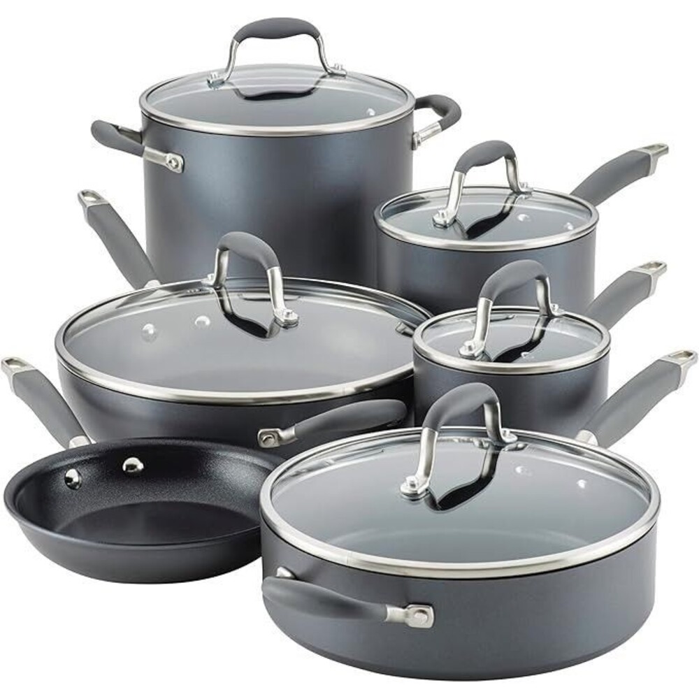 Anolon 84631 Advanced Home 11-Piece Cookware Set - Moonstone